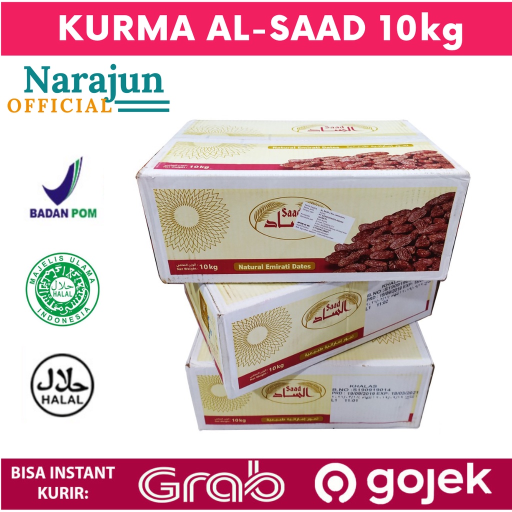 

KURMA KHOLAS KHALAS SAYER AL SAAD SAHARA MANIS KEMASAN 10KG MURAH MERIAH TAKJILAN