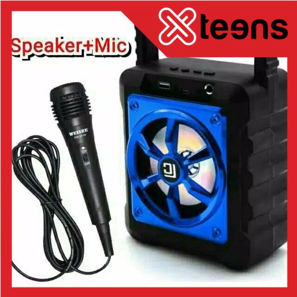 SPEAKER BLUETOOTH KARAOKE BT F-1914 FREE MICROPHONE PLAY USB/BT/AUX/TF CARD/ SPEAKER KARAOKE