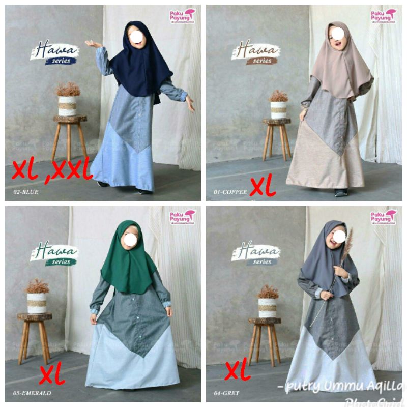 gamis paku payung hawa