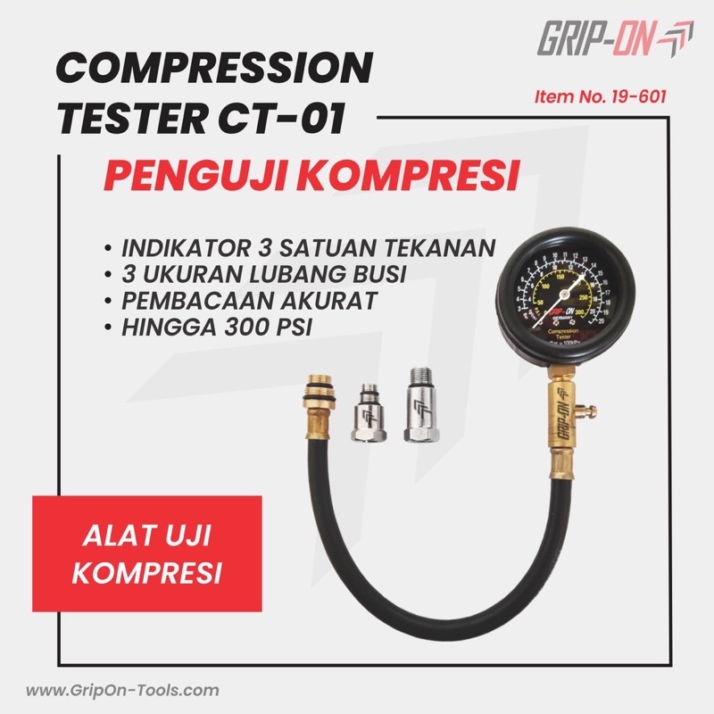 GRIP-ON COMPRESSION TESTER CT-01 ALAT UKUR TEKANAN TEST KOMPRESI DINAMIS 19-601