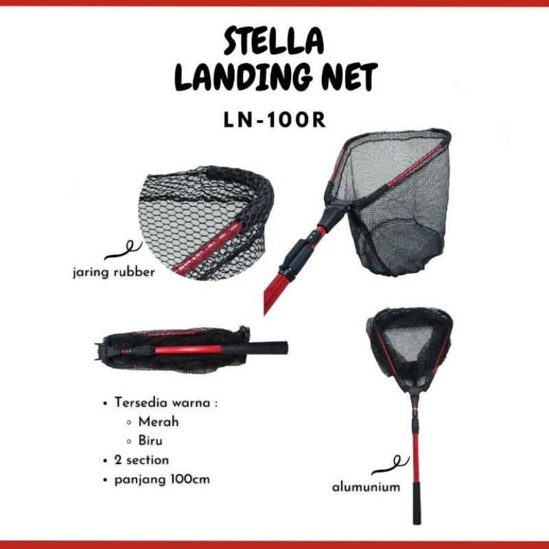 Stella Landing Net LN-100R Serok Ikan Lipat