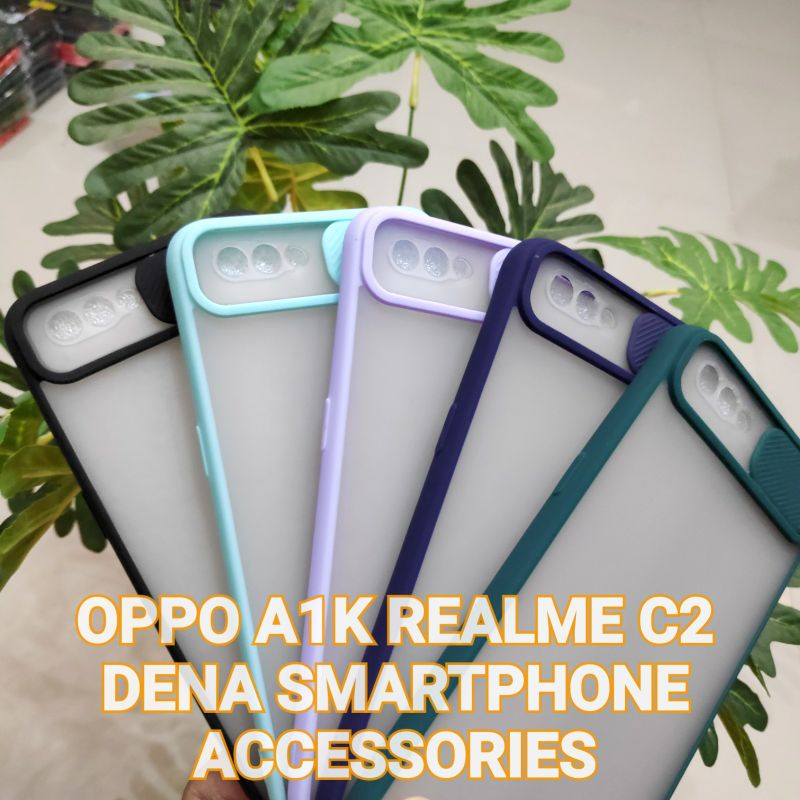 Soft Case Oppo A3S Oppo A1K Sliding Camera Camshield Camera Slide Protection
