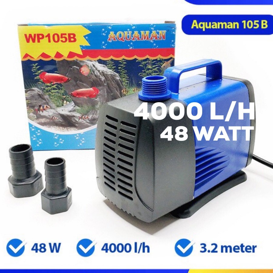 GINGA GA 105B - Pompa Air Celup Kolam Aquarium Aquascape GA105B 105 B
