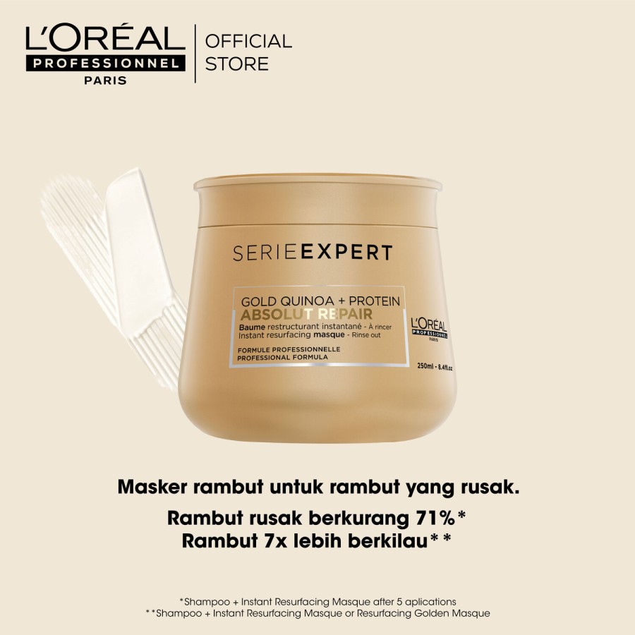 Loreal Professionnel Serie Expert Absolut Repair Hair Mask 250ml / Perawatan Rambut Rusak