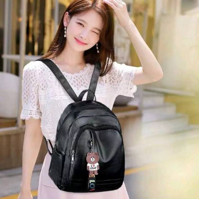 Tas Ransel Sedna Wanita Murah Kulit Tebal Original Import