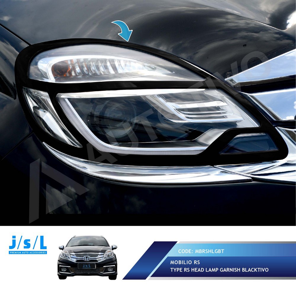 Honda Mobilio RS Garnis Lampu Depan Hitam Doff JSL Head Honda Mobilio RS Garnis Lampu Depan Hitam Doff JSL Head