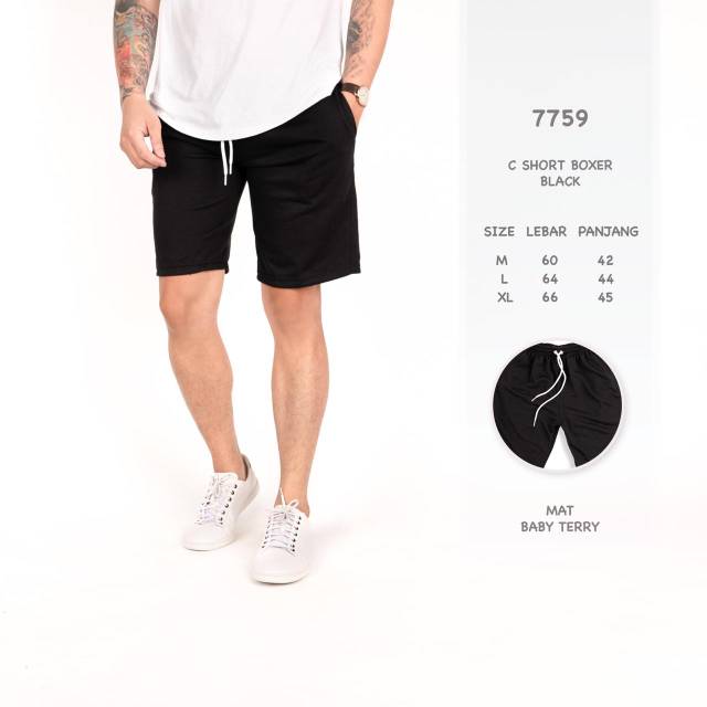 Short Boxer Simpe / Boxer Polos / Celana Polos / Celana Boxer Pria