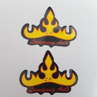 Stiker Sticker Logo Siger Lampung Asli Permanemt Isi 2 Sticker Shopee Indonesia