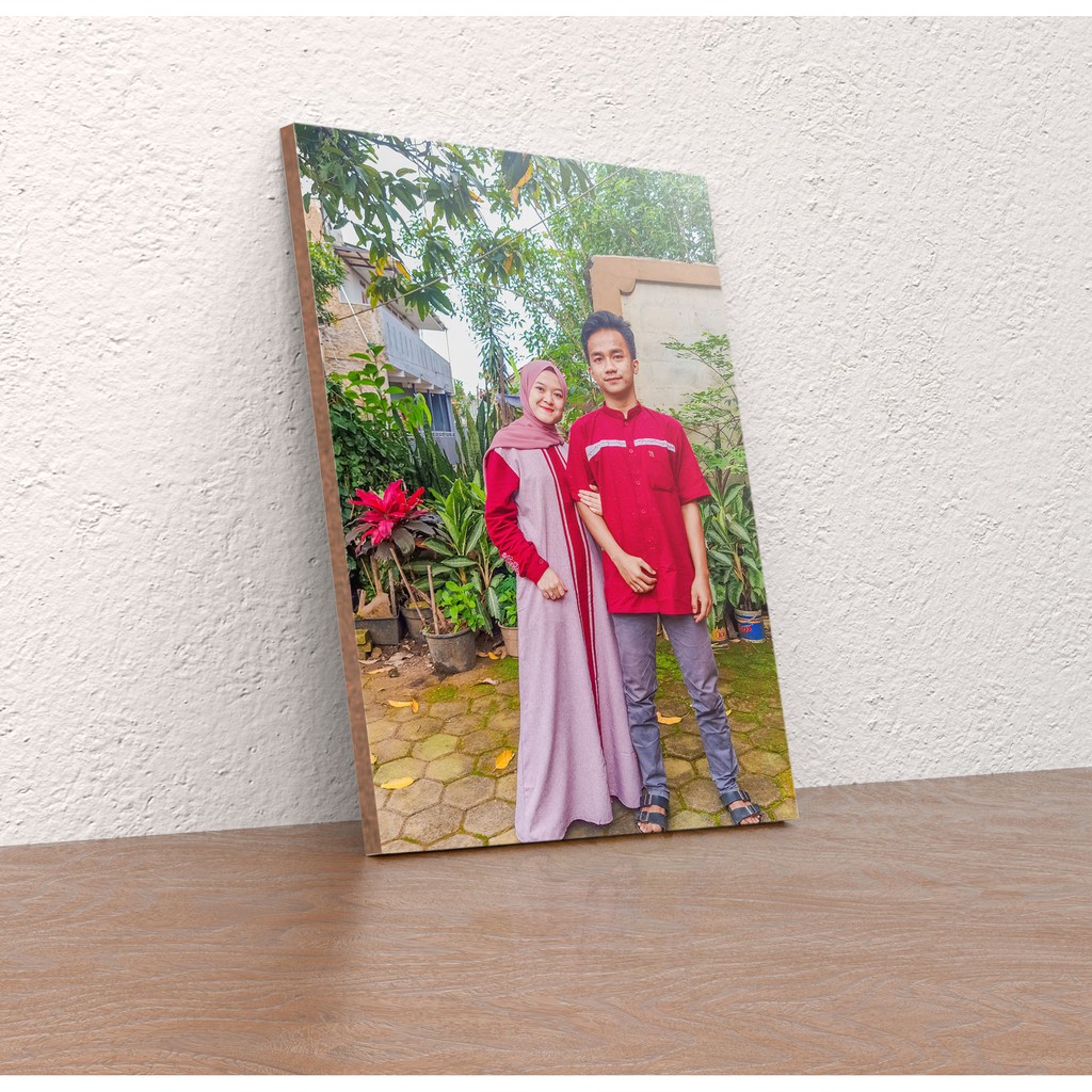 PAJANGAN DINDING FOTO CUSTOM / CETAK FOTO DI KAYU WALL DECOR SIZE 29X42CM