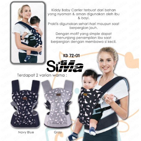 Gendongan Kiddy 7201 Baby Carrier Ergo KD-7201