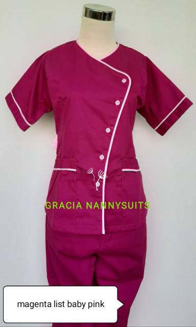 READY STOCK! GRACIA NANNYSUITS - KIMONO NANYSUITS /SERAGAM SUSTER / BAJU SUSTER / baju seragam MURAH