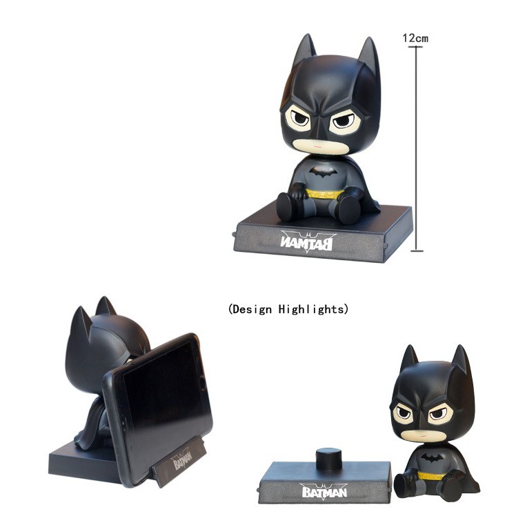 Pajangan Figure Miniatur Mobil BATMAN Per Goyang Kepala Shacking Head Toy