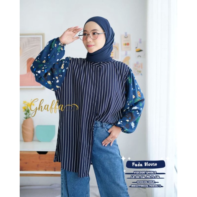 Blouse Motif Salur Fada blouse by ghaffa the label