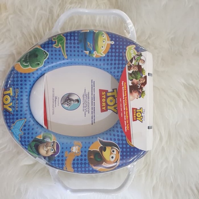 Dudukan toilet anak dengan pegangan potty trainer with handle karakter ok  god