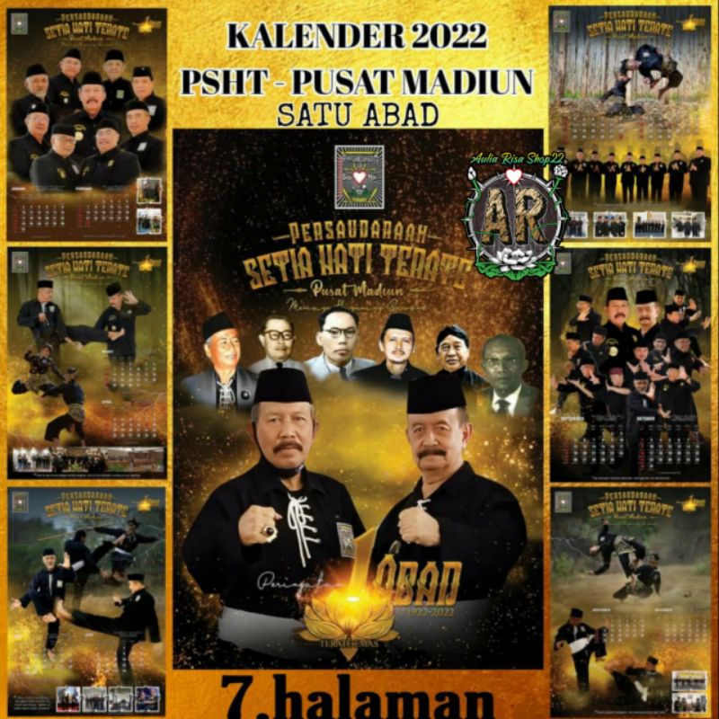 

KALENDER PSHT 2022, KALENDER SATU ABAD PSHT || AULIA RISA SHOP22