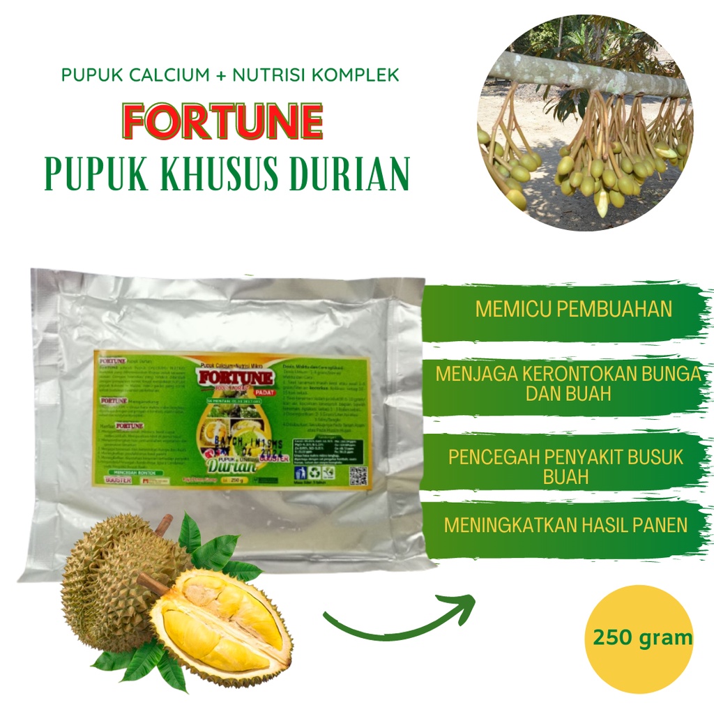 Pupuk Durian Cepat Berbuah, Pupuk Durian Montong, Nutrisi Durian Musang King, Pupuk Perangsang Buah 