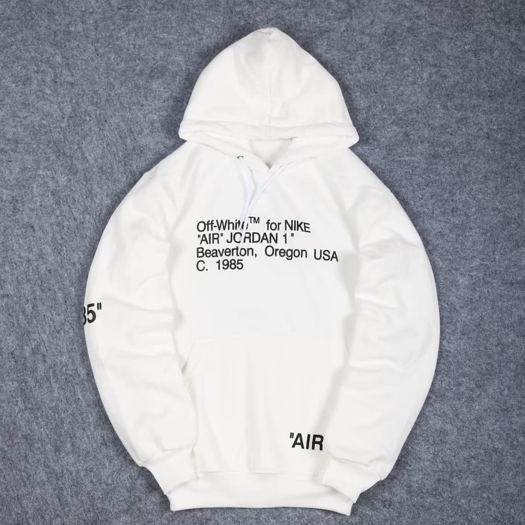 Noverio JAKET OFF WHITE X JORDAN / JAKET HOODIE OFFWHITE / SWEATER HOODIE SIMPLE