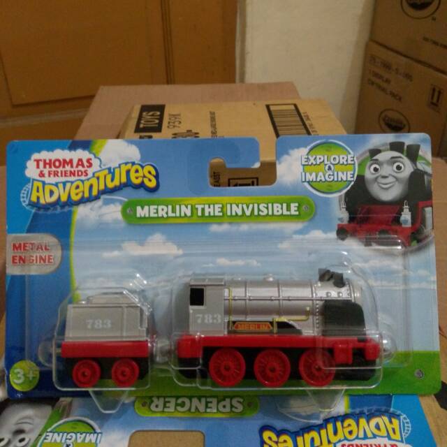 Mainan diecast kereta thomas & friends Merlin the invisible