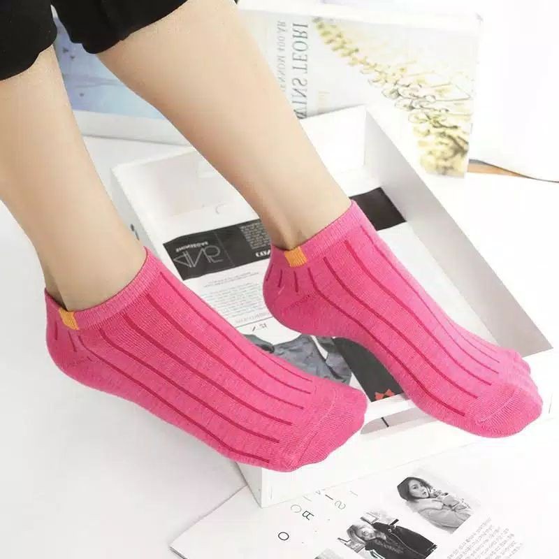 TERMURAH!!! Kaos Kaki Polos 6 Garis Kaos Kaki Pria Wanita Unisex Angkle Korean Style Fashion