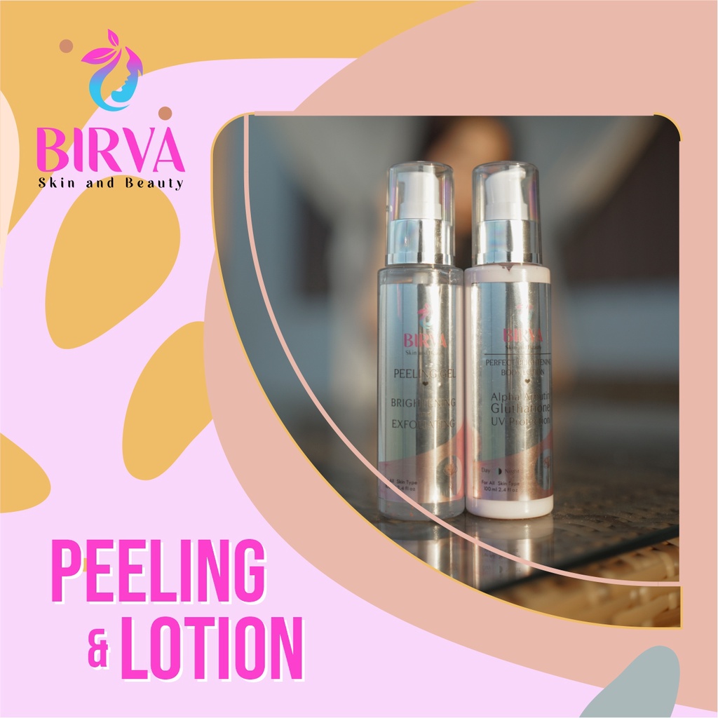 PROMO BIRVA LOTION PEELING GEL BRIGHTENING WHITENING LOTION