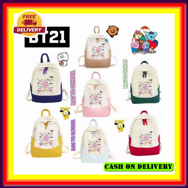 Tas Anak Kecil Sekolah Paud Tk Wanita/Perempuan Mo Tas Ransel Anak Perempuan Bt21 003