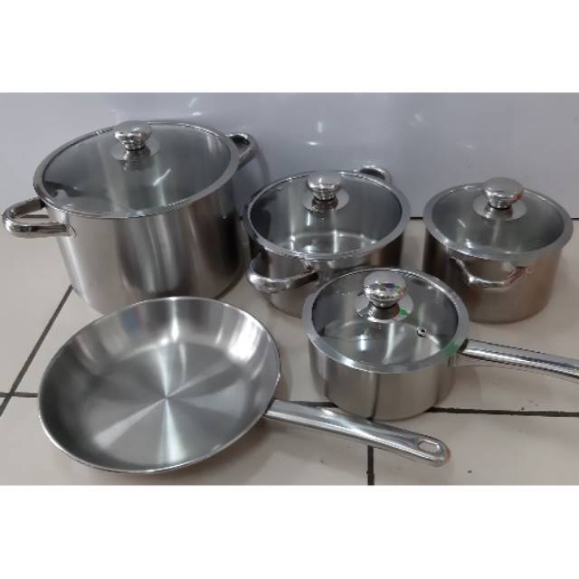 BIMA ORIGINAL Seri Eksport Vitacookware Panci set 9pc