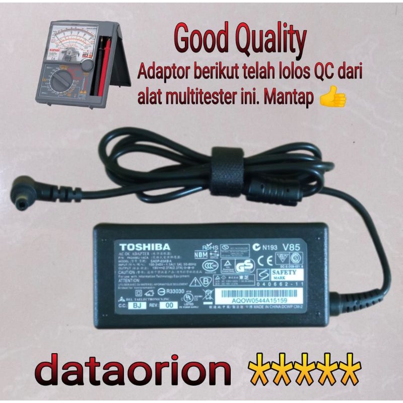 Adaptor charger Toshiba 19V 2.37A DC 5.5*2.5 mm for Toshiba Satelite C640D C650D L745D T215D T235D Portege T210 Z830