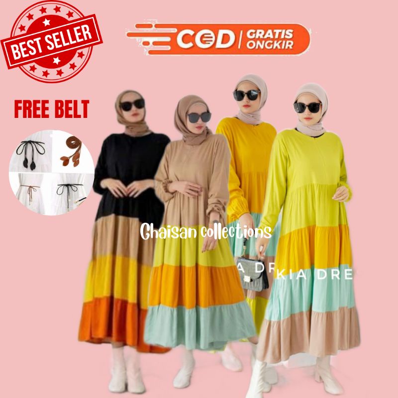 AZKIA DRESS/GAMIS SUSUN/ GAMIS RAINBOW/GAMIS RAYON BUSUI