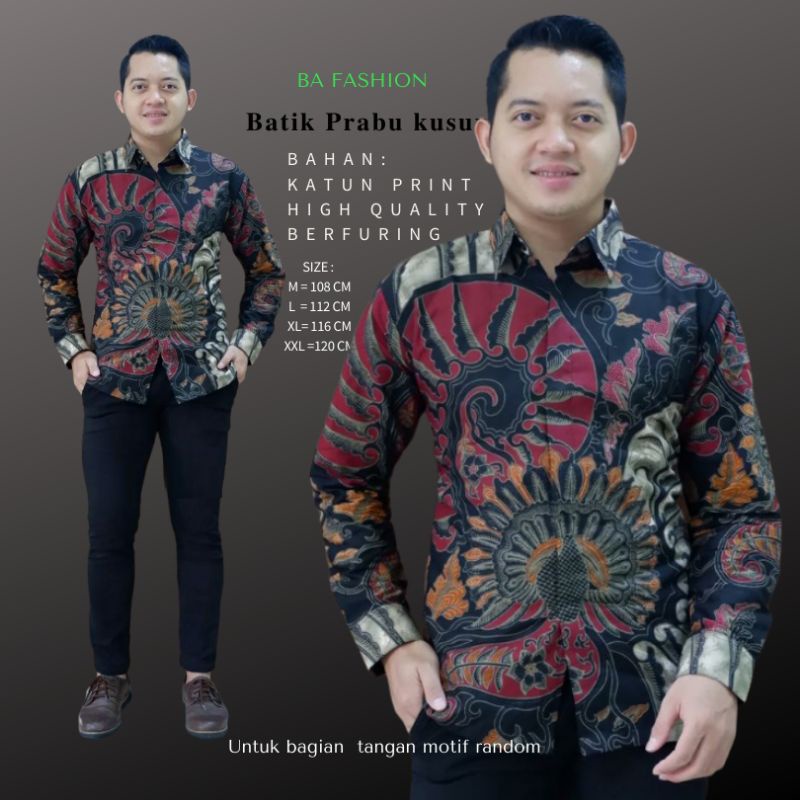 Baju kemeja Batik SOLO pria modern terbaru ori solo