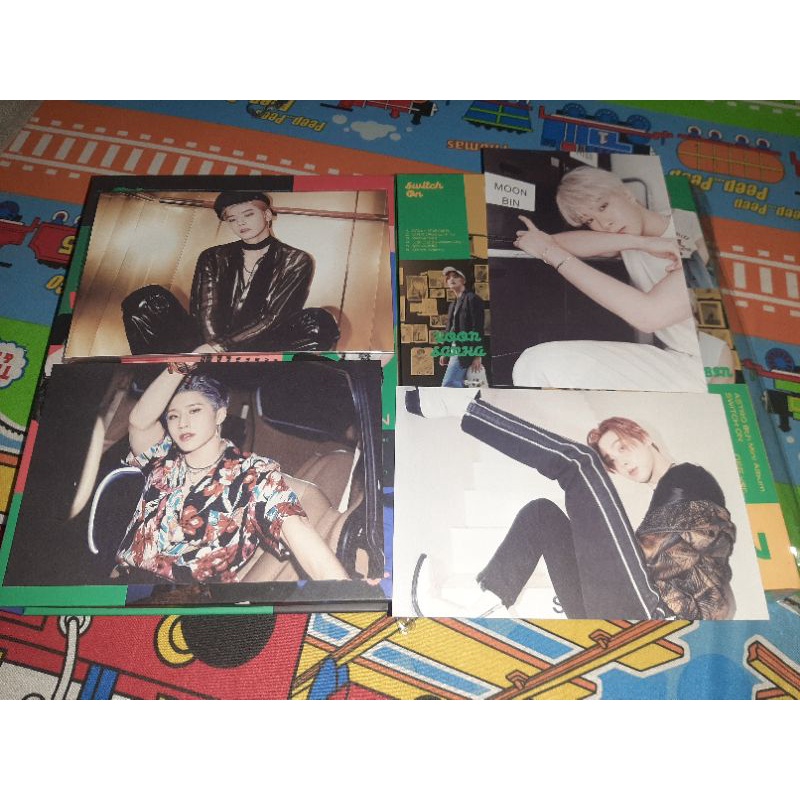 POSTCARD ASTRO SWITCH ON OFFICIAL CHA EUNWOO, MOONBIN, SANHA, JINJIN