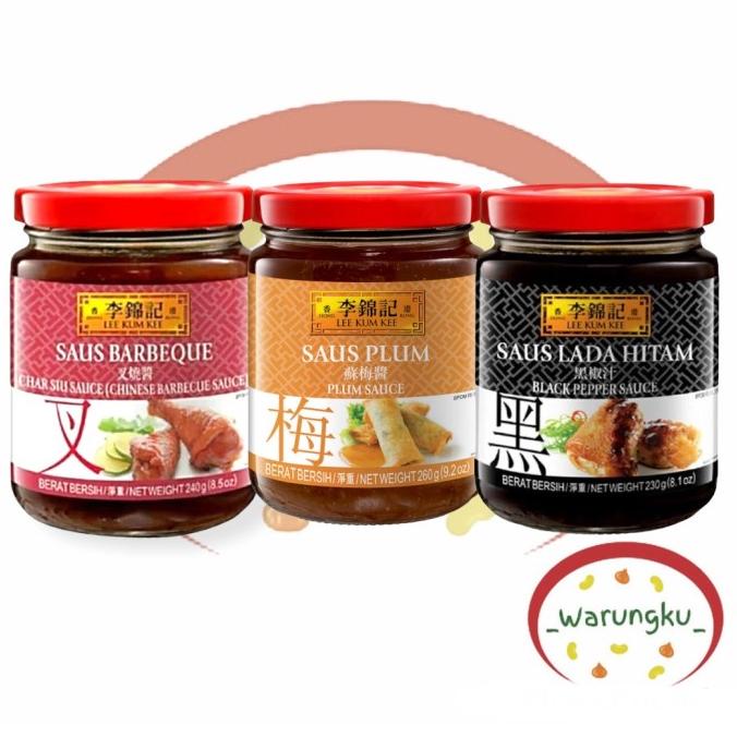 

&<&<&<&] LEE KUM KEE 230gr Saus Barbecue Barbeque Plum Lada Hitam LKK