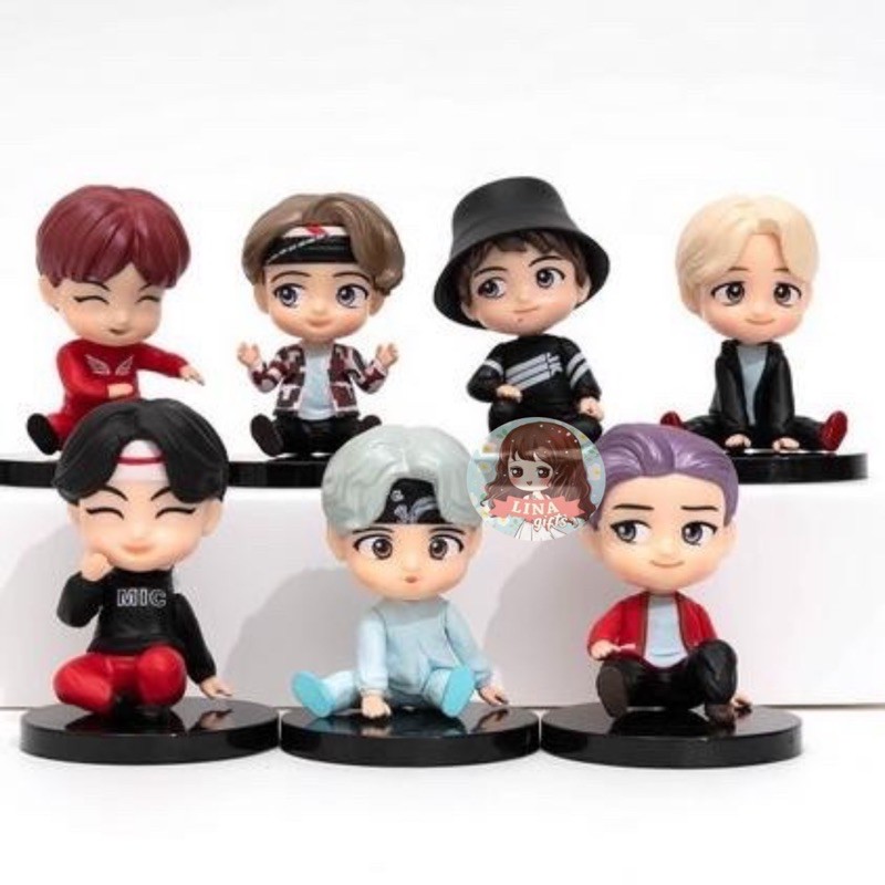 STAND FIGURE/ PANJANGAN FIGURAN/ FIGURINE/ FIGUR/ CAKE TOPPER/ BTS/ BT21 KPOP ARMY BANGTAN BOYS CUTE