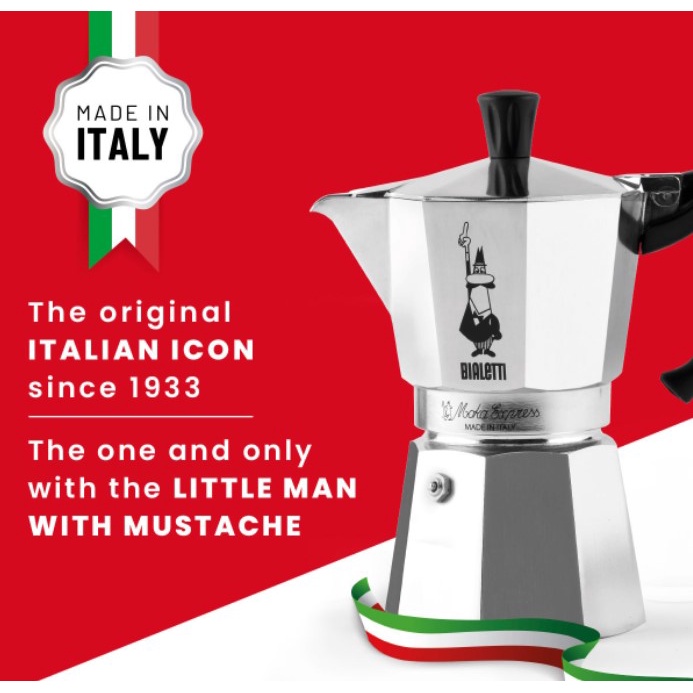 Moka Pot Bialetti 6 Cup Espresso Maker Mokapot Alumunium Bialetti Moka Express 6 Cups