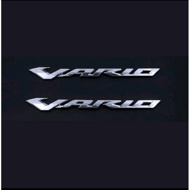 Emblem Honda Vario150 Vario125 Sepasang Kanan Kiri Emblem Vario 3D Timbul