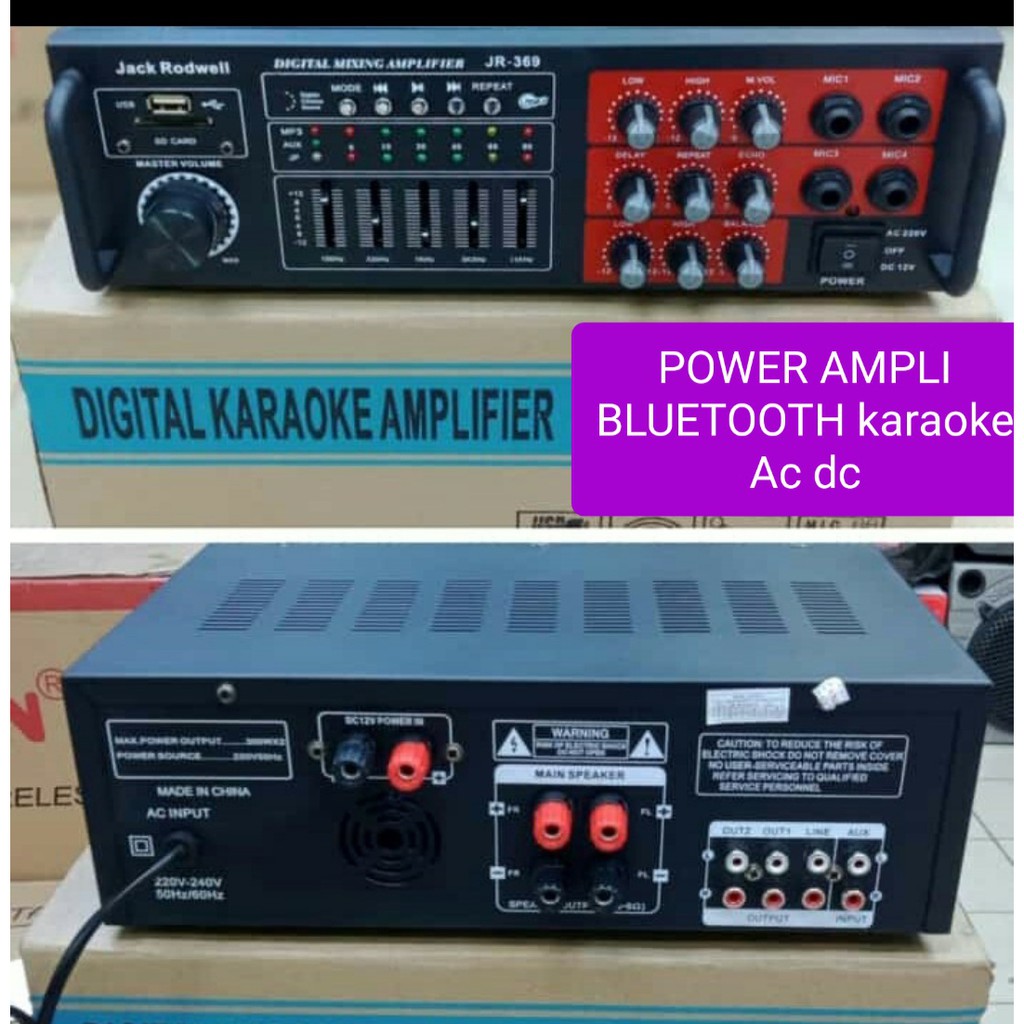 G49 Original 100% power ampli mixer bluetooth karaoke vokal vocal Amplifier bluetoot Equalizer bluetot blutut mixing ampli USB MP3 player audio sound AC DC pro aux dj  DIMENSI PRODUK 30CM X 20CM X 10CM   BISA BLUETOOTH KE SEGALA HANDPHONE  BISA AC DC / RU