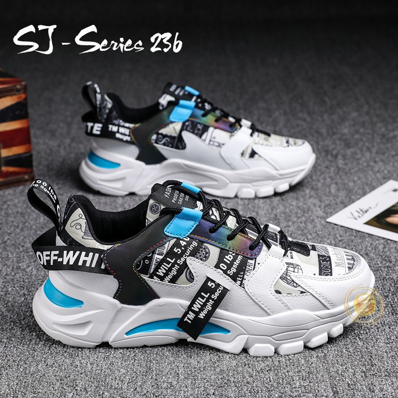 [Jwalk]  (FREE BOX PLUS KAOS KAKI) Sepatu Sneakers Pria - Sepatu Sport Import Kualitas Premium - 236