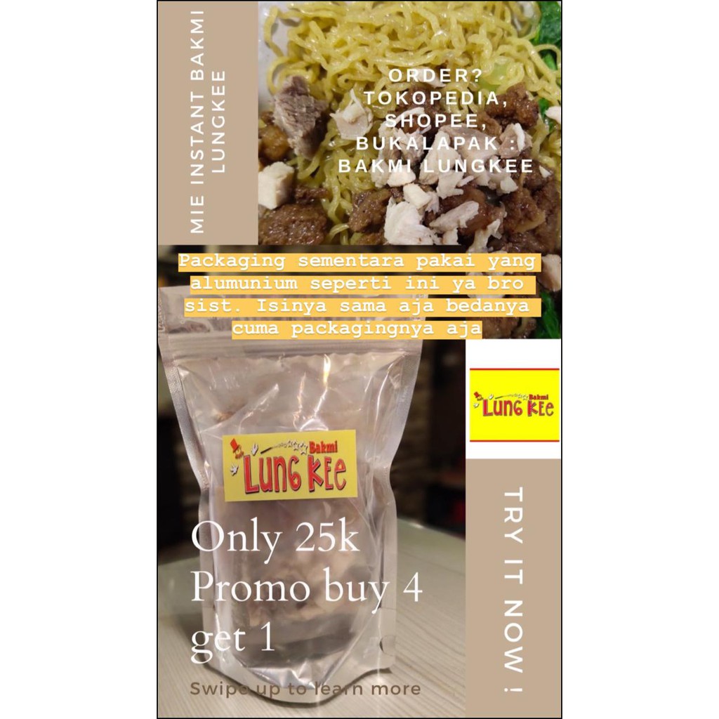 

BAKMI LUNGKEE PROMO BELI 4 GRATIS 1