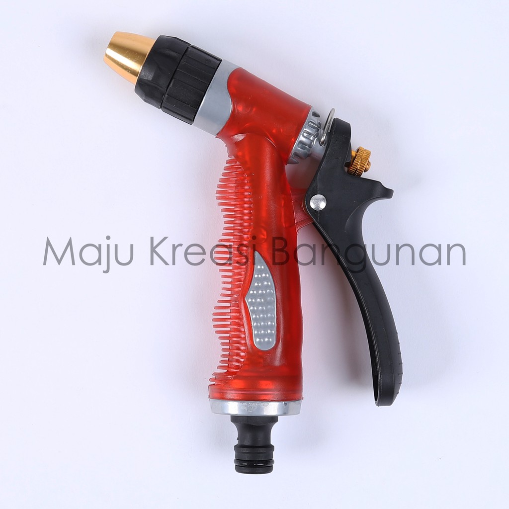 Semprotan Taman Soligen Pistol Air Selang Hose Nozzle Kuningan