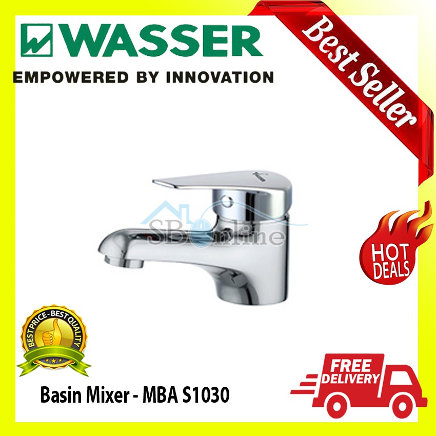 Basin Mixer and Faucet by Wasser - MBA S1030