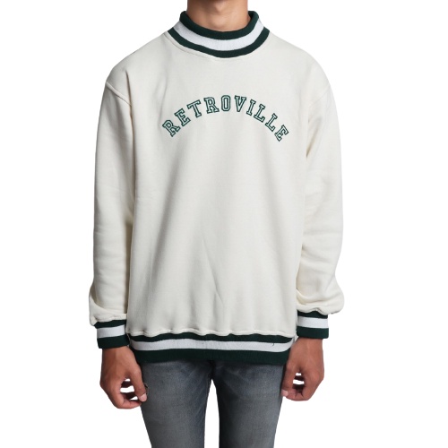 Jaket Sweater Crewneck BASIC RETROVILLE – Fashion Trendy Casual Unisex Good Brand Quality 99% Realpict