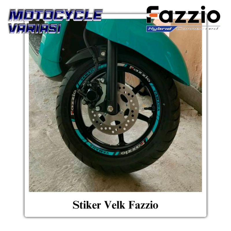 Sticker stiker velg motor yamaha fazzio