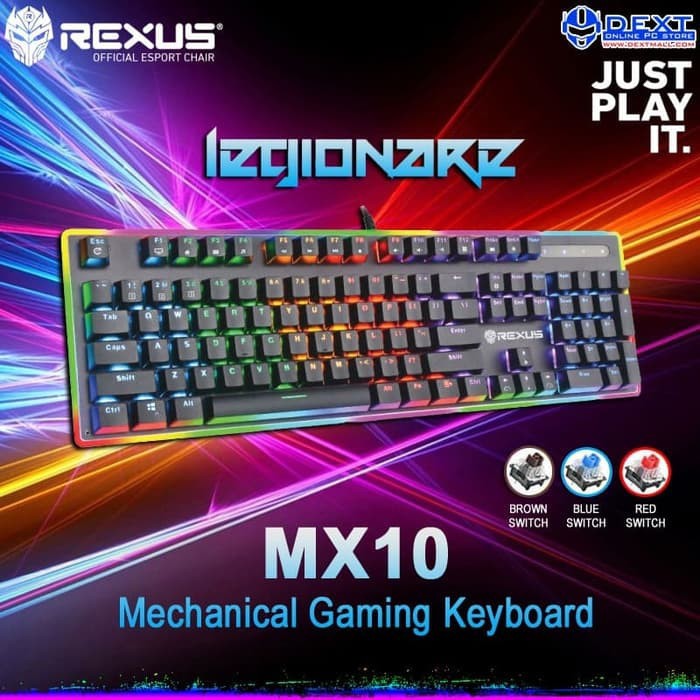 Keyboard Gaming Mechanical  Rexus Legionare RGB MX10