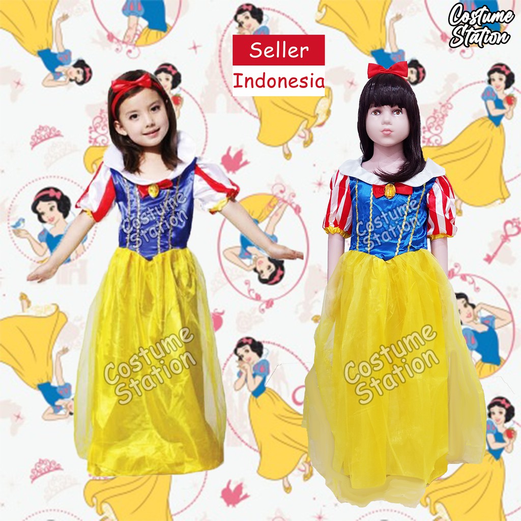 Kostum Putri Salju / Costume Disney Princess Snow White anak perempuan