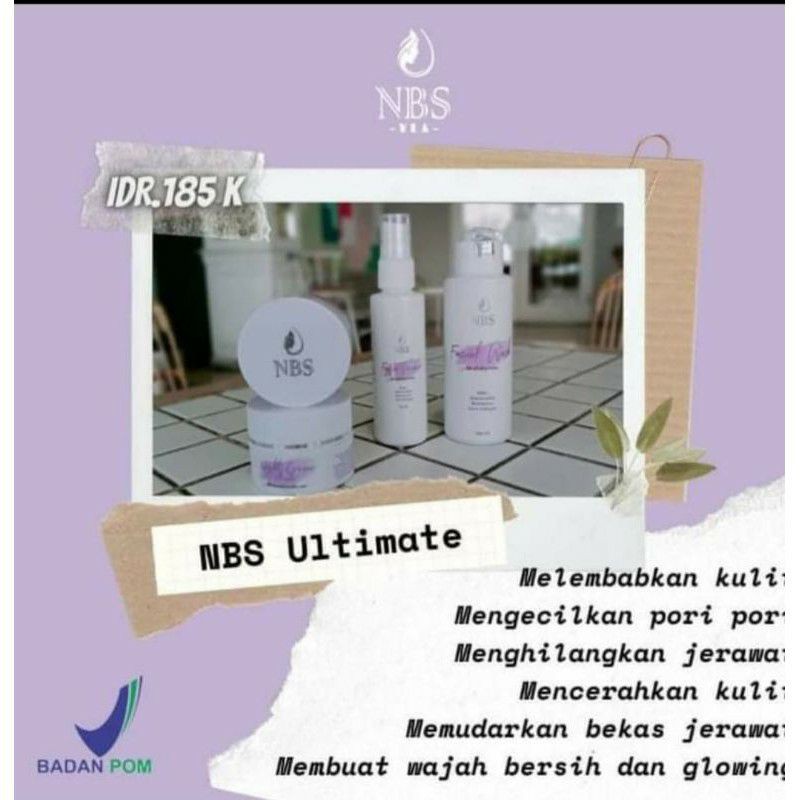 NBS ULTIMATE paket skincare ( terlaris ) aman sudah BPOM