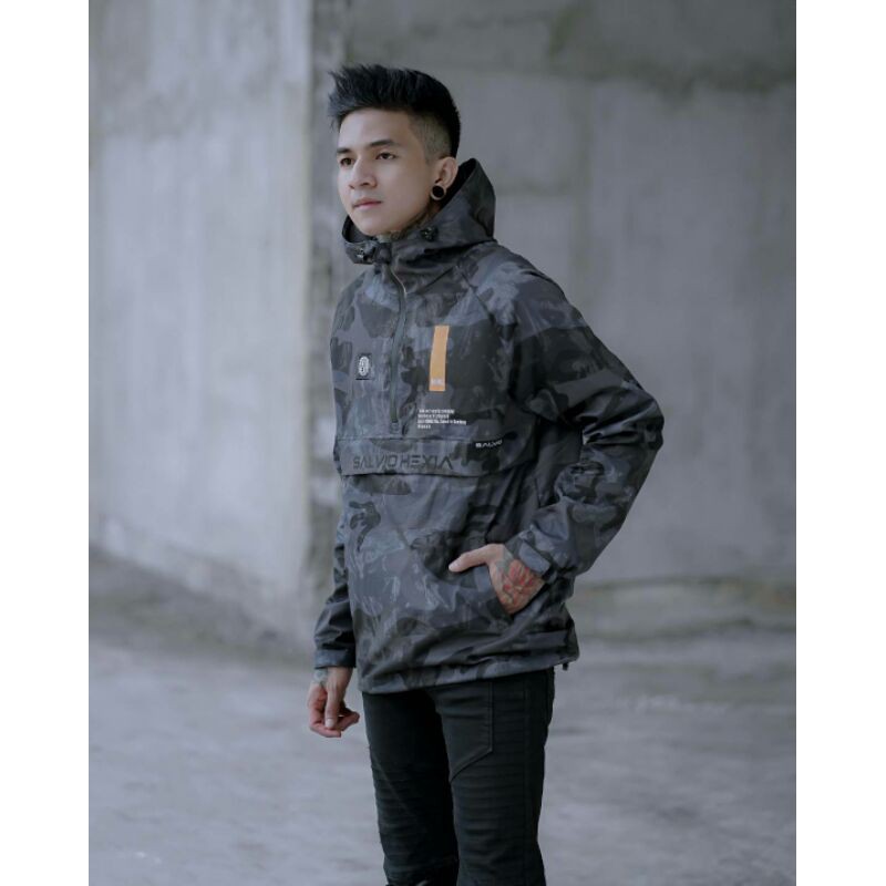 Jaket Cougle Salviohexia Jaket Parasut Jaket Pria Jaket Outdoor Jaket Come Out Loreng Camo