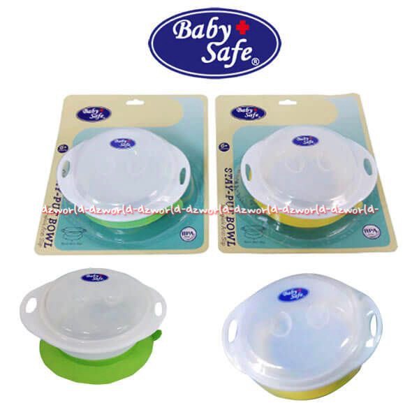 Baby Safe Bowl Mangkok Anti Tumpah dengan karet anti slip foodgrade dan bebas BPA bagi bayi