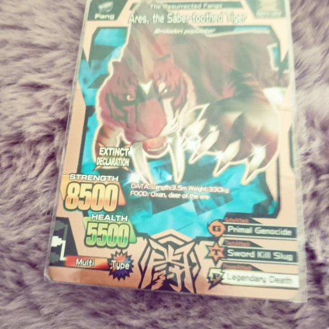 Kartu animal kaiser Tiger saberthoot asli
