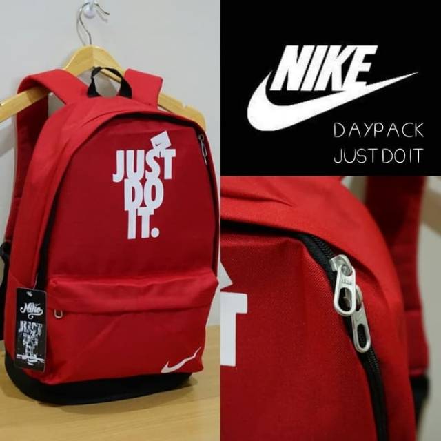 Tas Promo Sablon Nike Tas Sekolah Cocok Tuk Cewek Cowok merah marun grosir murah tas nike