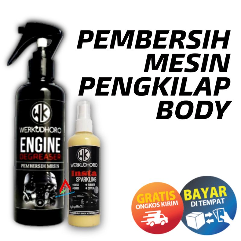 Pembersih Mesin Mobil / Pengkilap body Mobil dan Motor / Efek Daun Talas