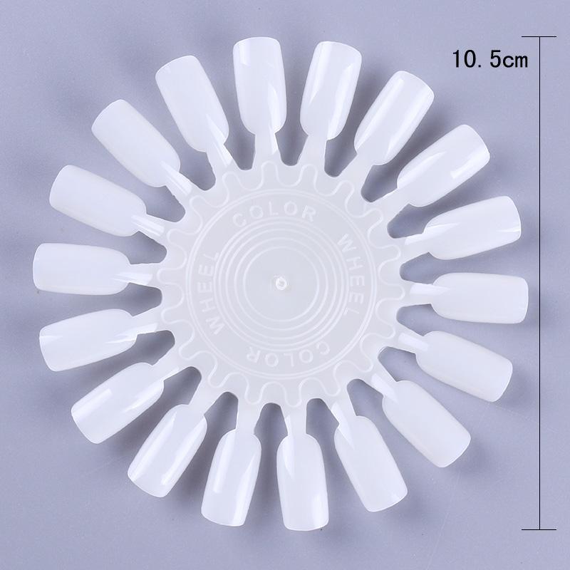 White Card False Nail Tips Fan Nail Manicure Art Display Tools